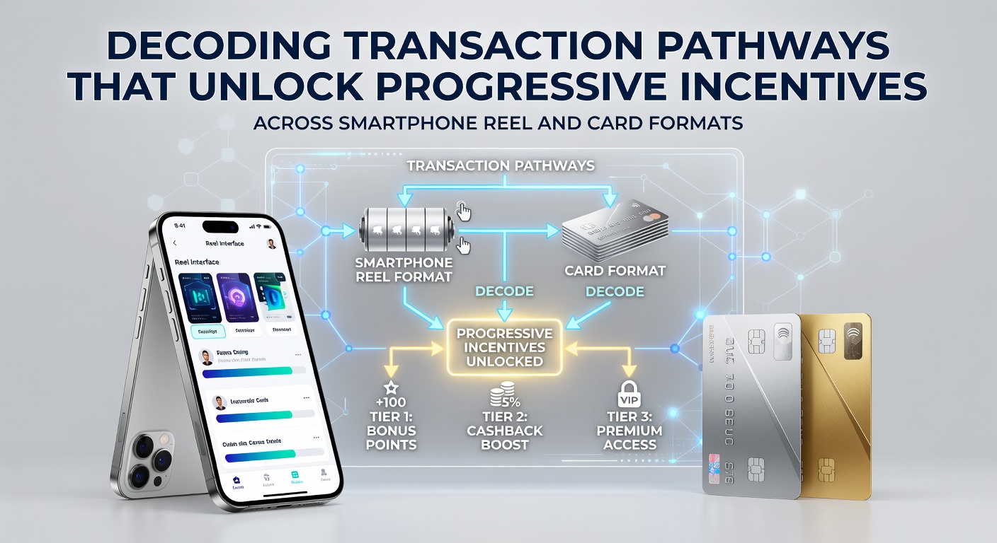 Smartphone screen displaying reel and card game interfaces with transaction pathways highlighted
