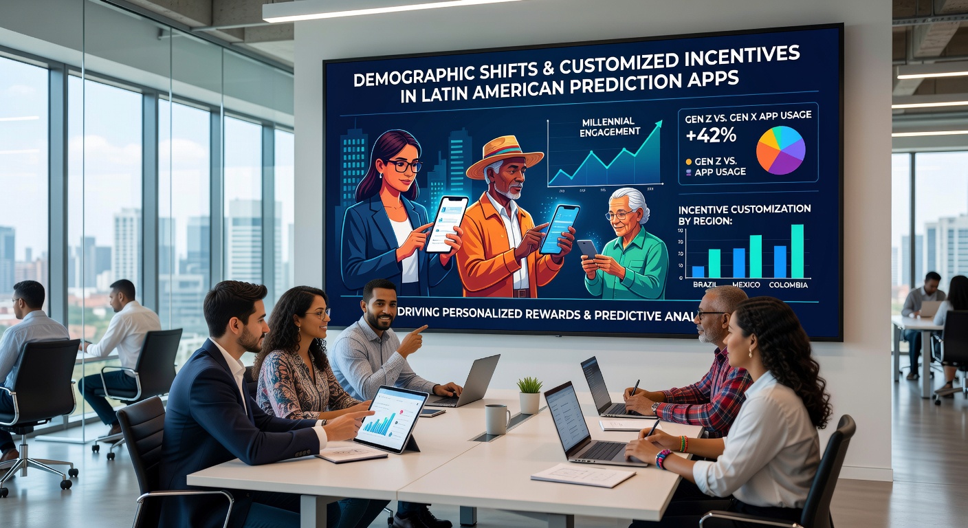 Electronic prediction apps adapting incentives to shifting user demographics in Latin America