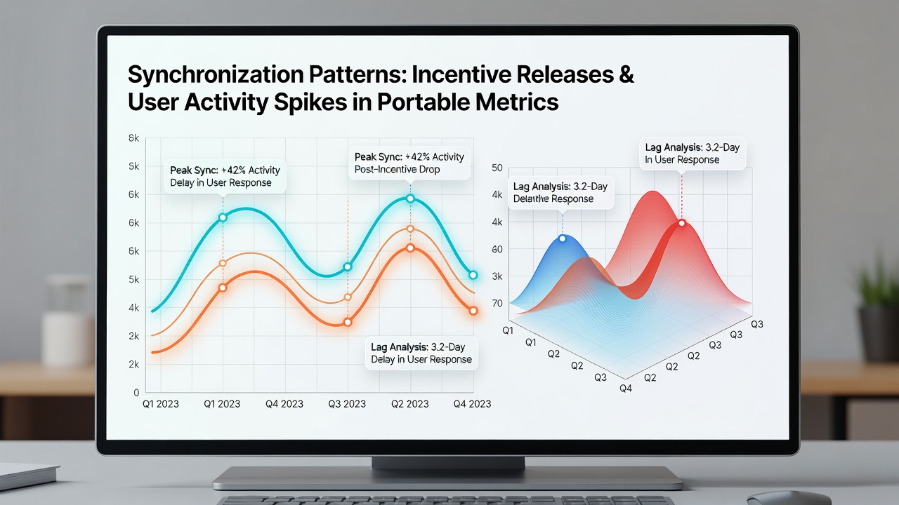 Analytics dashboard showing user activity spikes aligned with incentive release timelines in card game apps