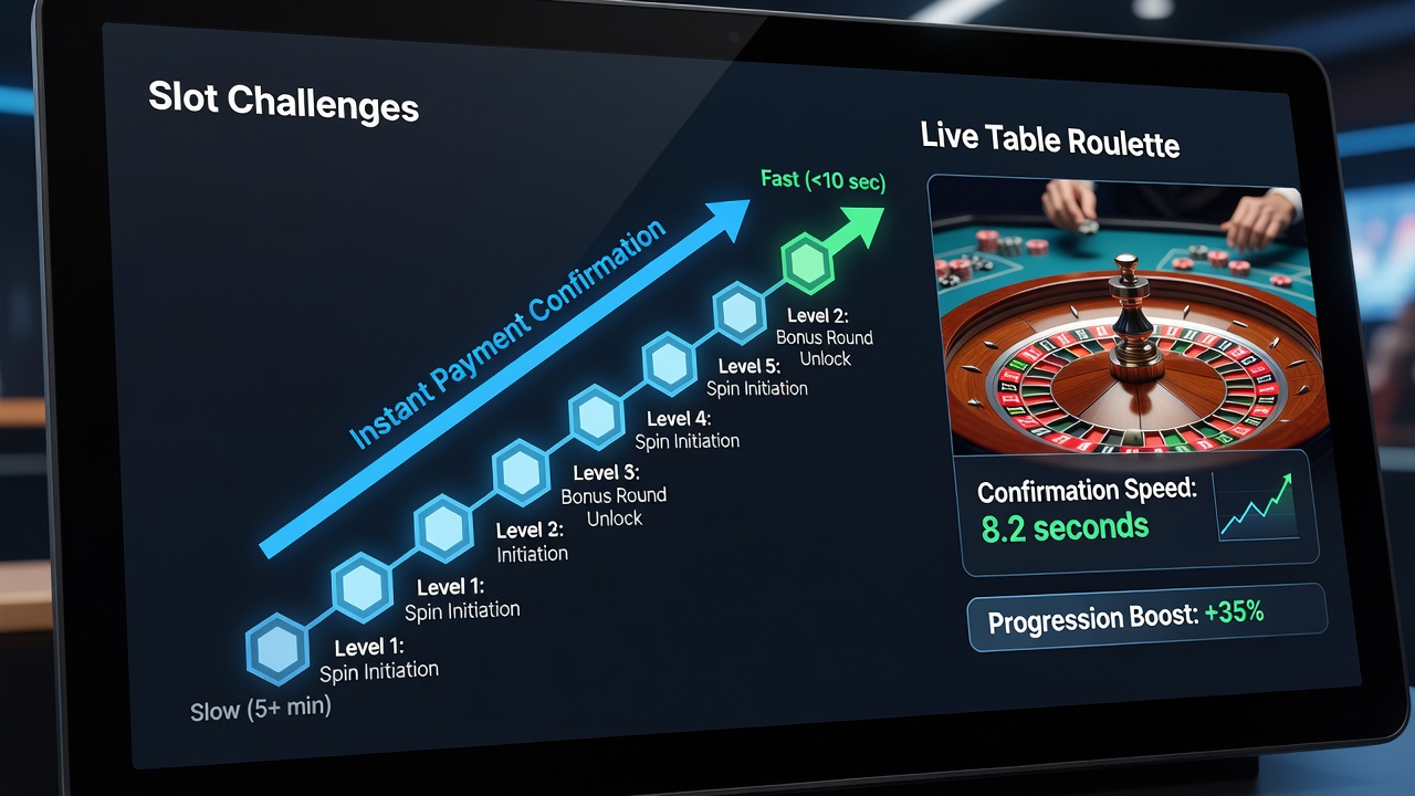 Live table game interface on mobile with payment status indicator
