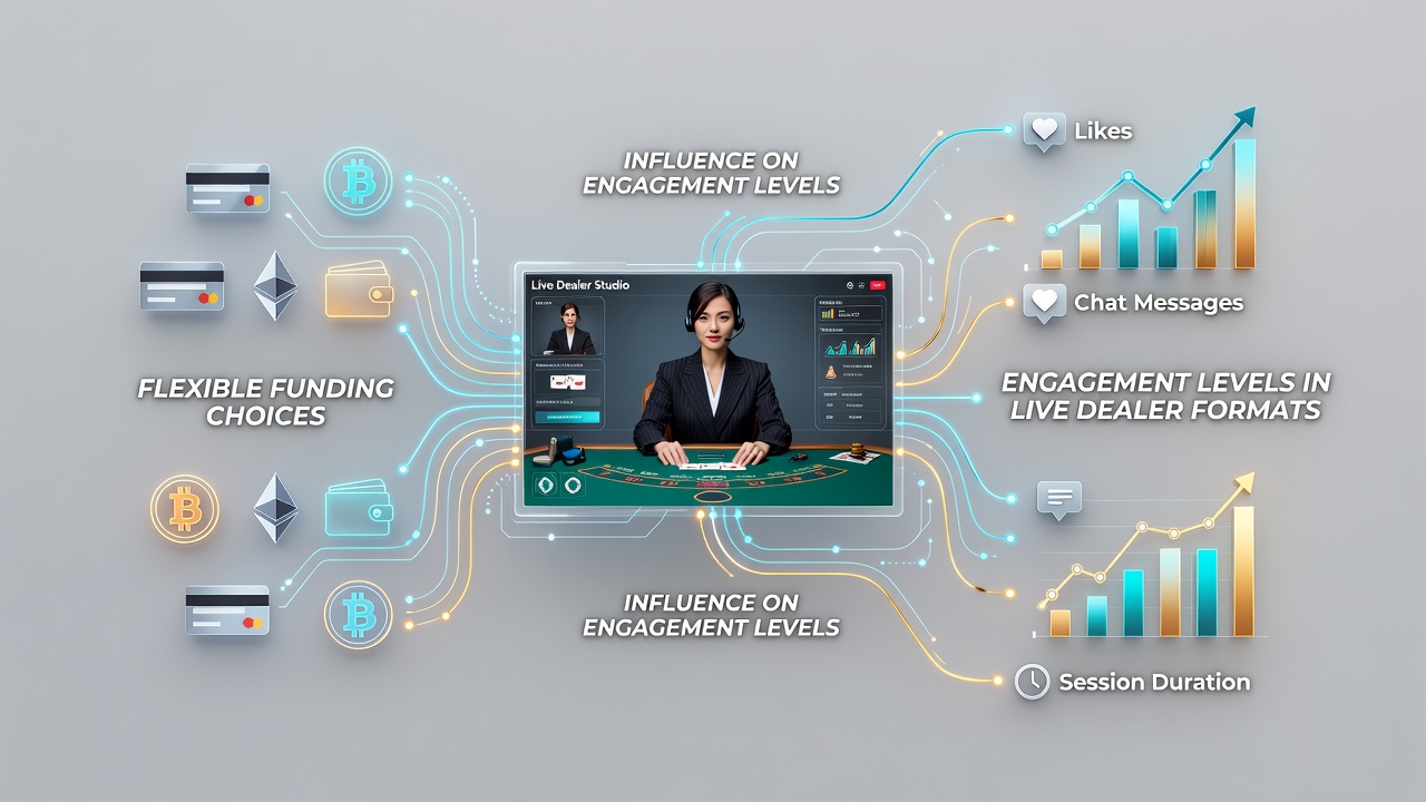 Analytics dashboard showing engagement metrics for live dealer games on mobile devices