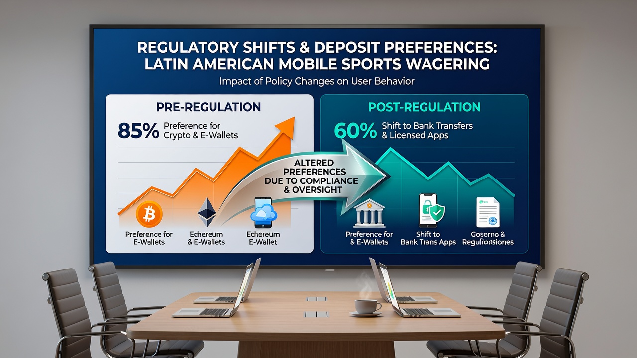 Chart displaying deposit method trends across Latin American mobile sports betting markets in 2026