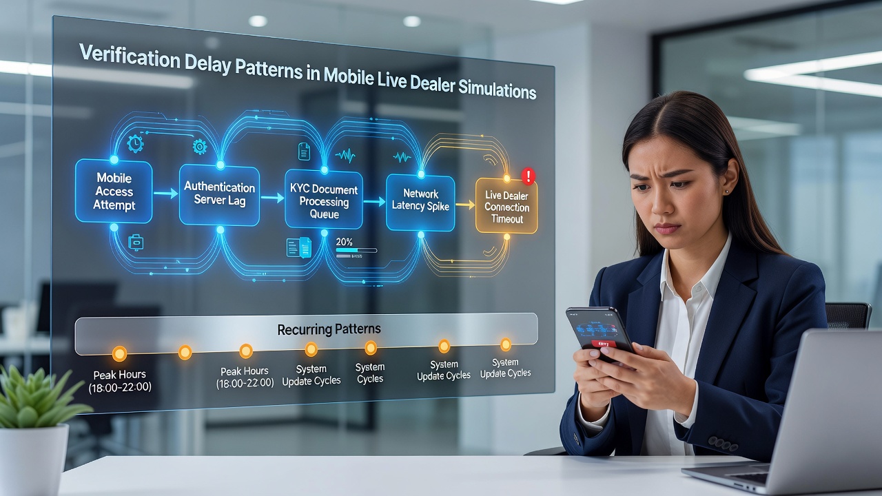 Smartphone screen displaying live dealer blackjack table with network and compatibility status indicators